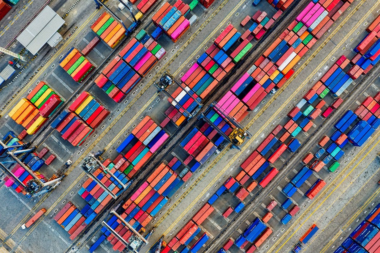 Picture of shipping containers